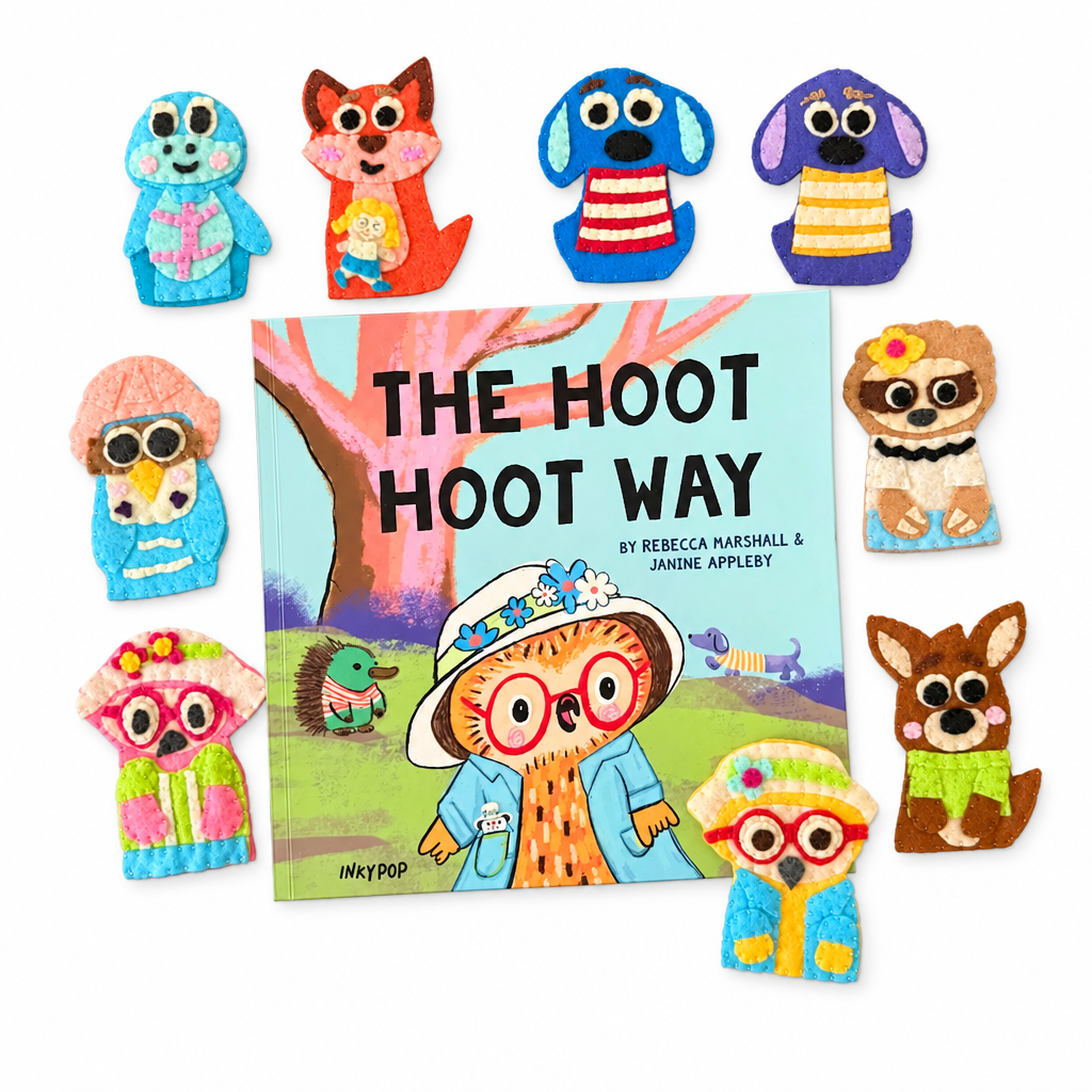 The Hoot Hoot Way & Finger Puppet Set
