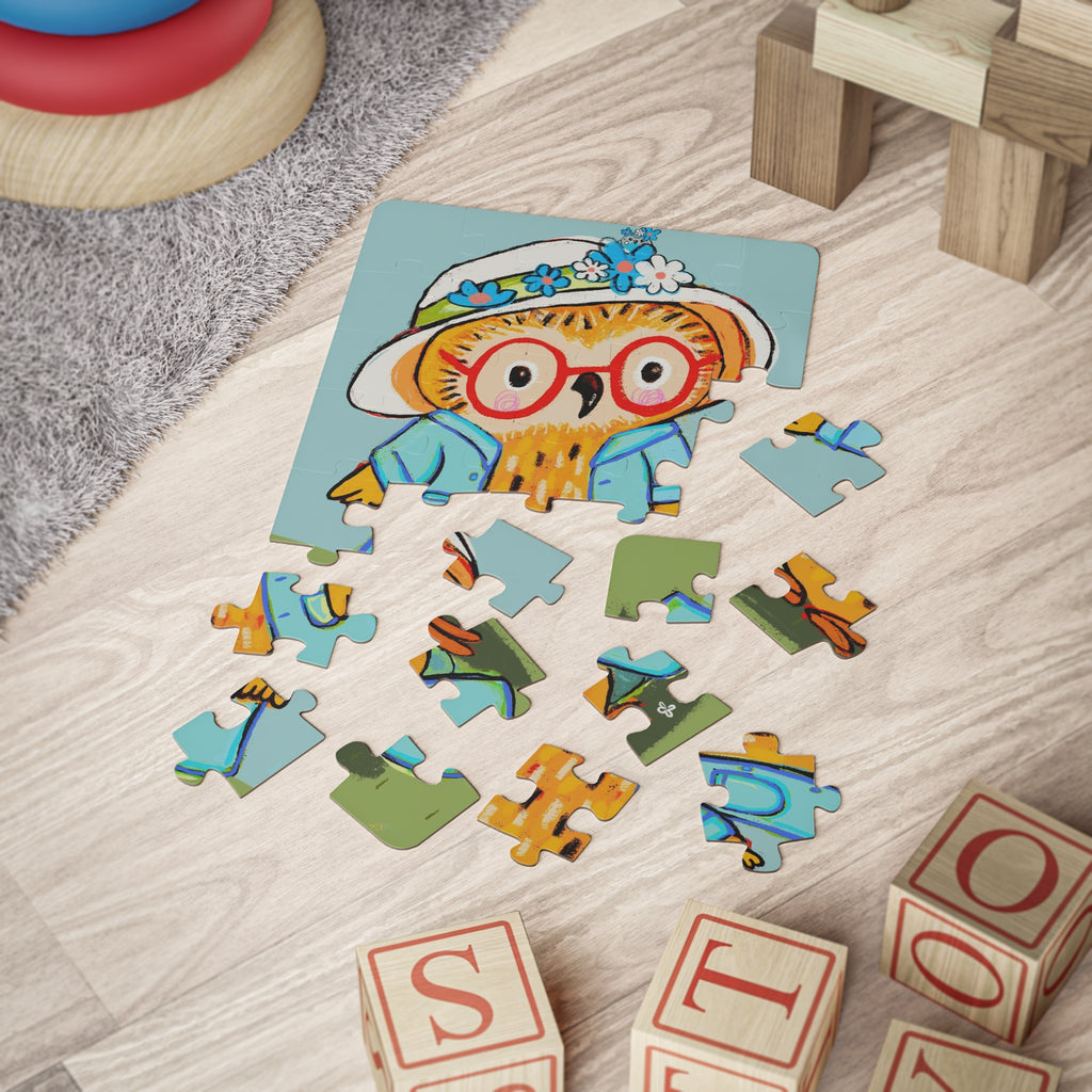 Kids' Puzzle, Miss Owl Fun 30-Piece Puzzle - Can you spot Benny?