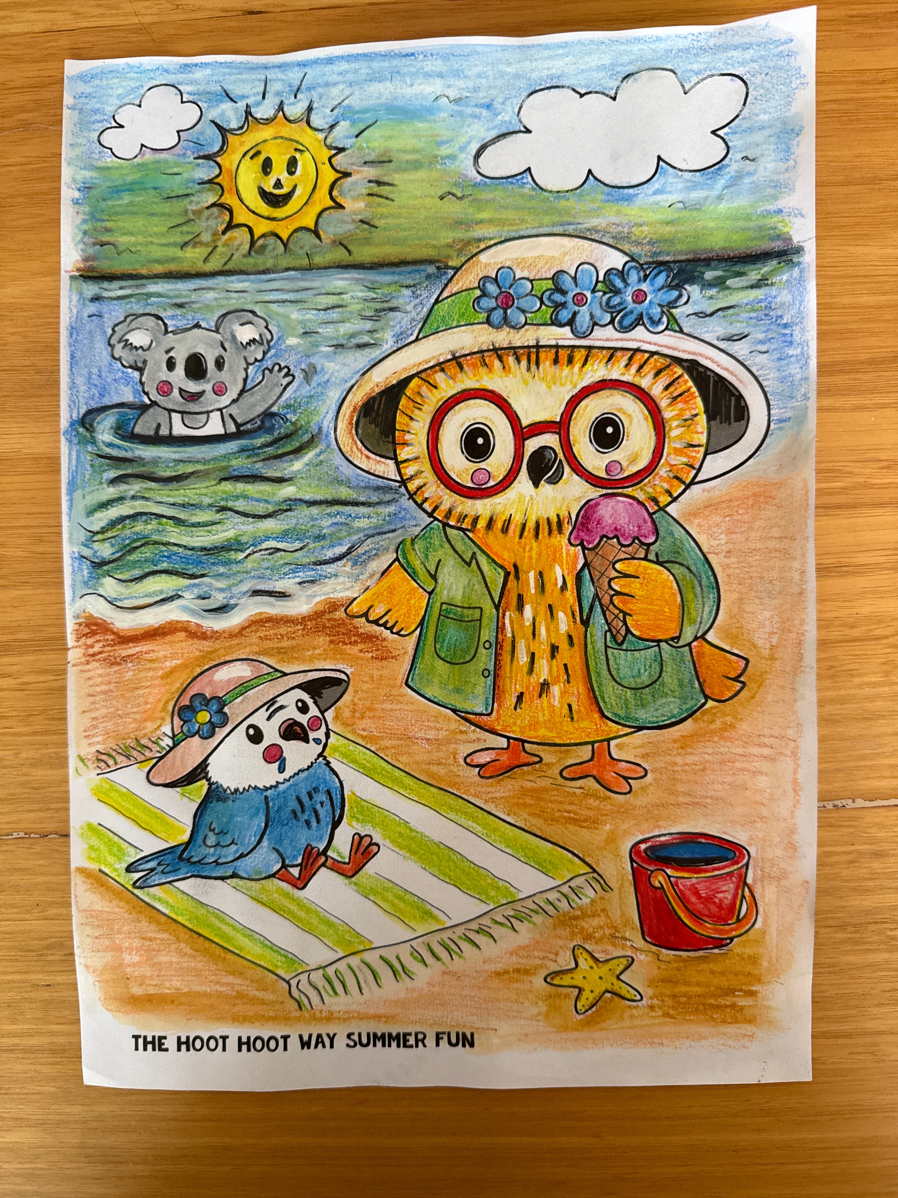 FREE Summer Fun Colouring Download