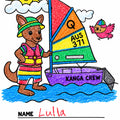 Water Fun Colouring in Page - Sailing