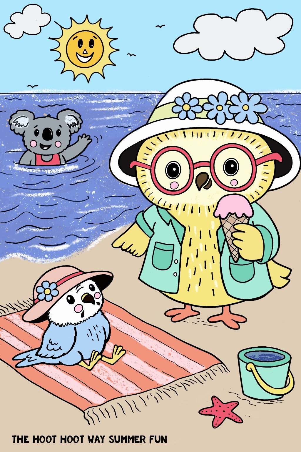 FREE Summer Fun Colouring Download