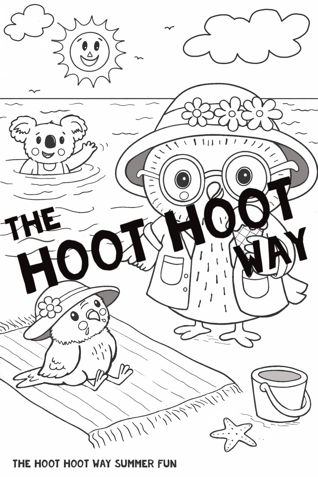 FREE Summer Fun Colouring Download