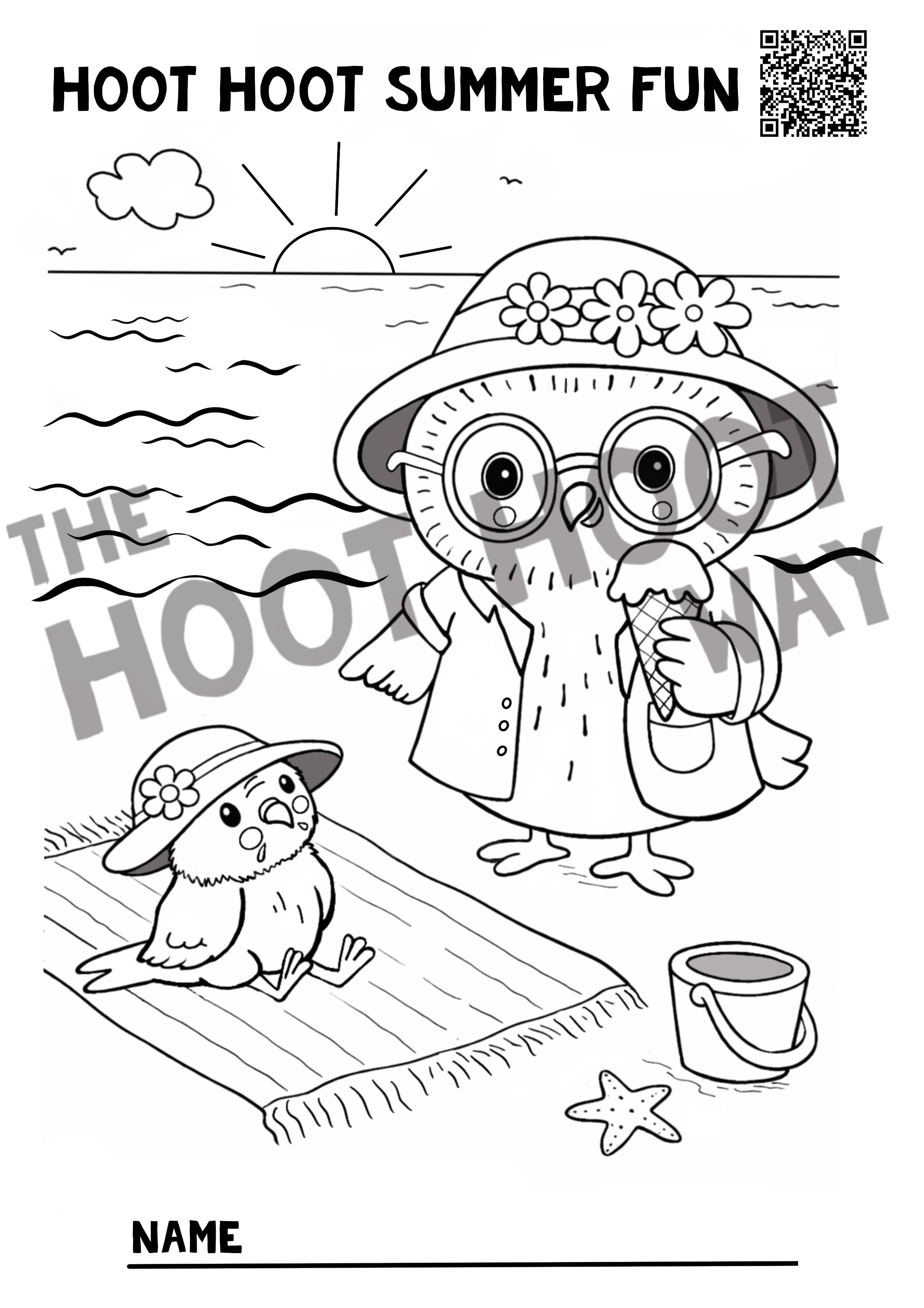 FREE Summer Fun Colouring Download